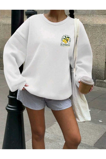 KIŞ SERİSİ MİX BİSİKLET YAKA PAMUKLU SWEATSHİRT