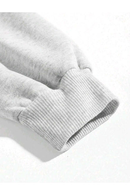 Sevimli Ayı Baskılı Bisiklet Yaka Oversize Pamuklu Sweatshirt ( GENİŞ KALIP )