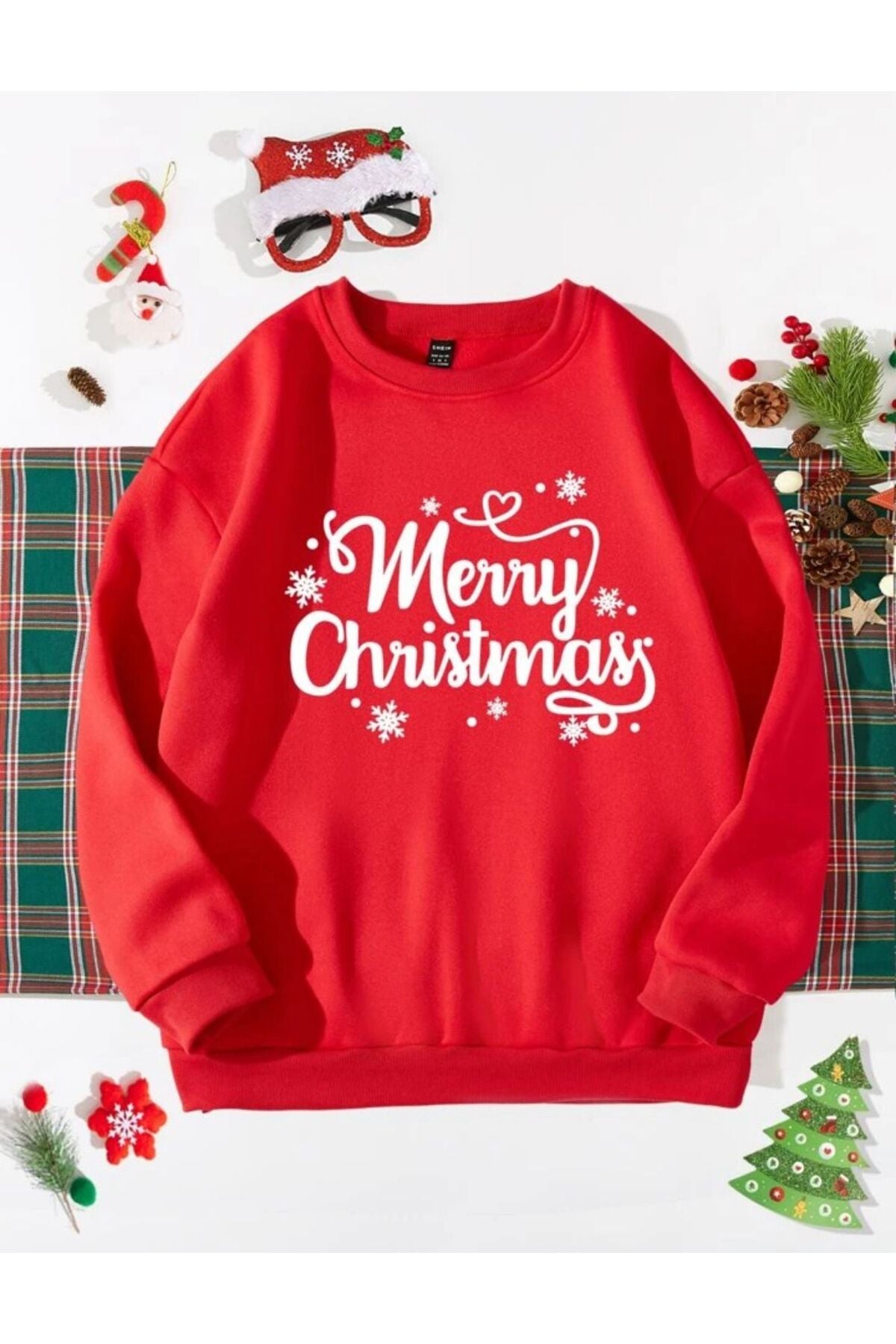 Yılbaşı Özel Seri Unisex Bisiklet Yaka Sweatshirt