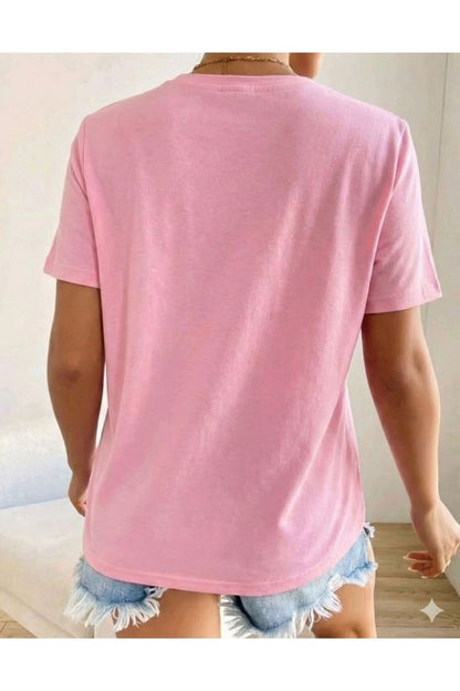 Kalp Baskılı Kadın Tshirt
