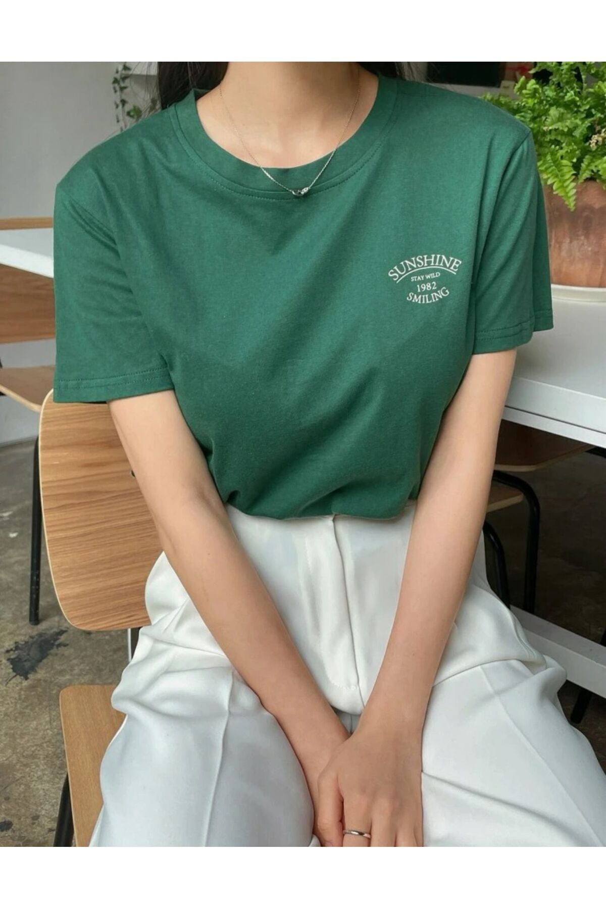 SUNSHINE Baskılı Oversize Tshirt