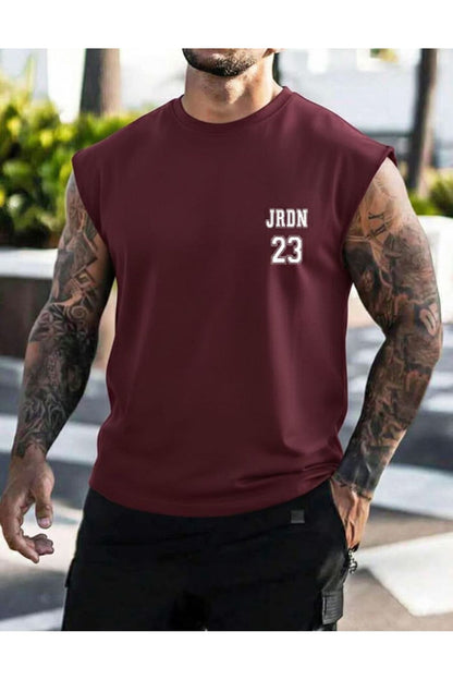 JRDN23 Basketbol Giyim Spor Giyim Sıfır Kol Oversize T-SHİRT