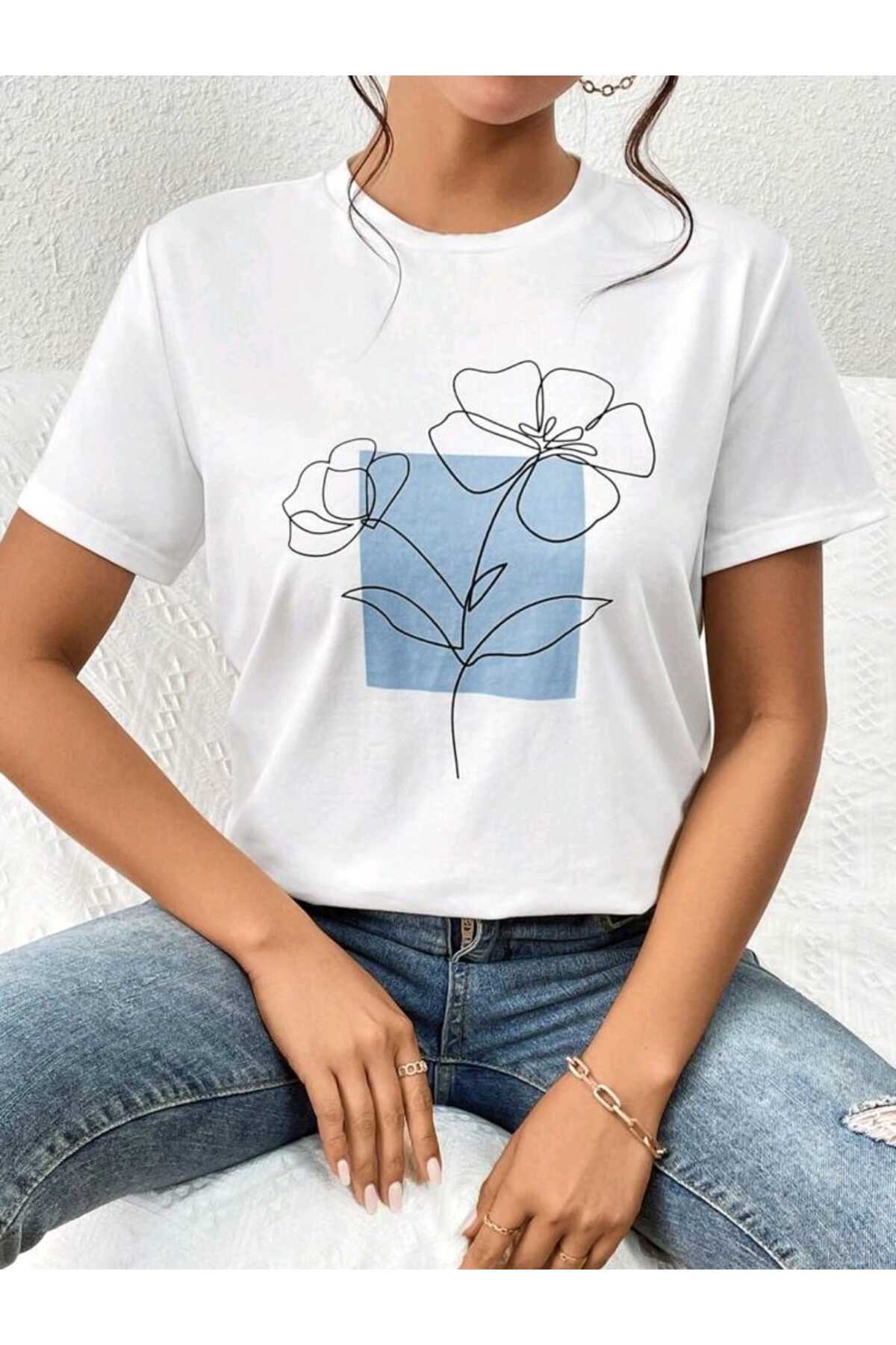 FLORAL Koleksiyonu Kadın Tshirt