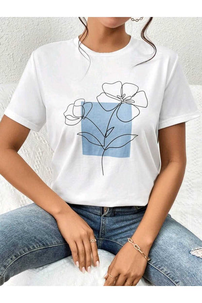 FLORAL Koleksiyonu Kadın Tshirt