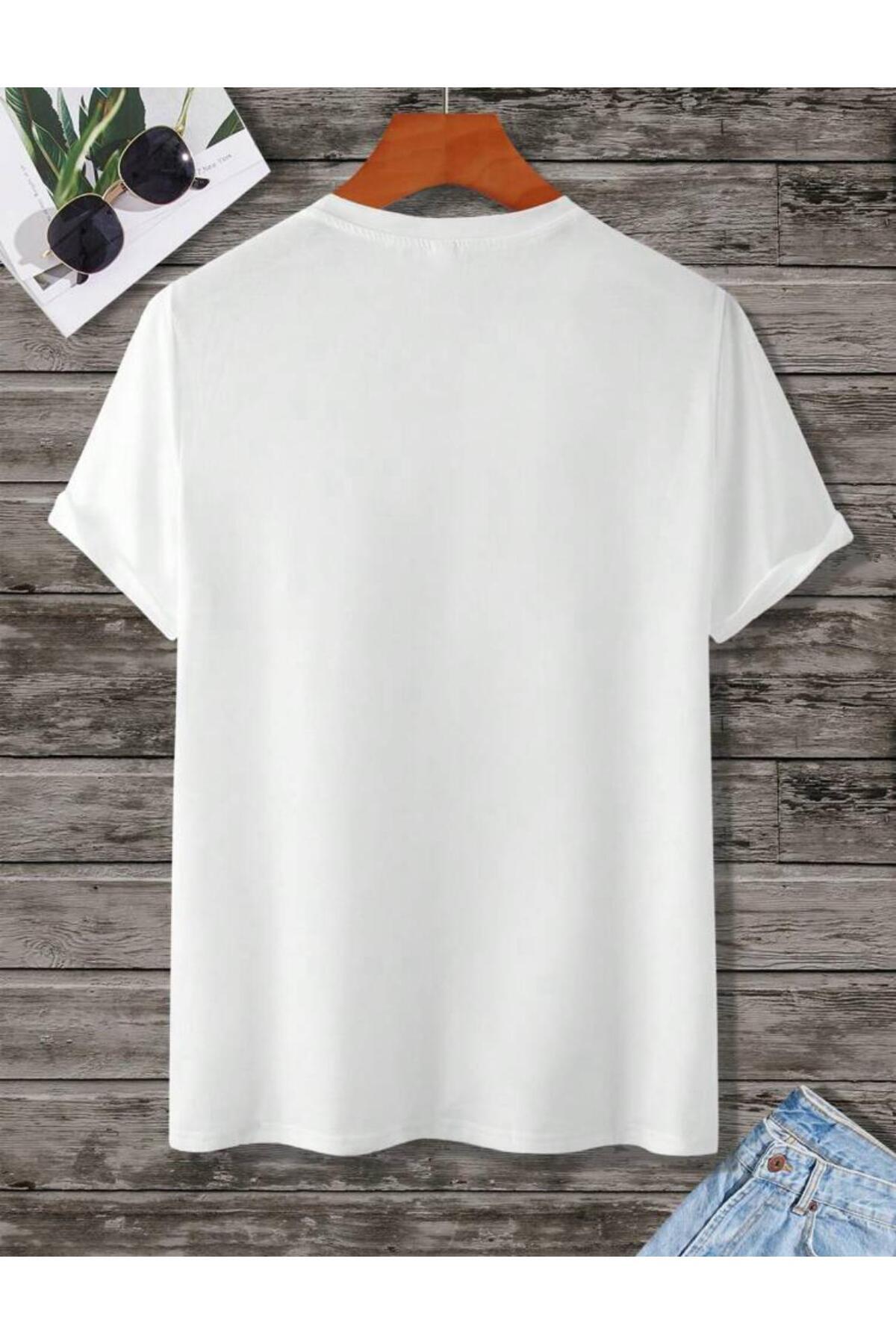 NEVER GİVE UP Baskılı Pamuklu Tshirt