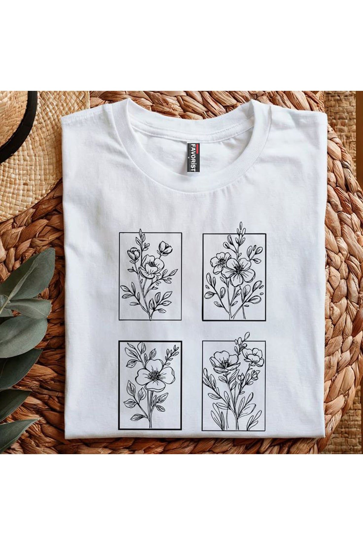 Katlı Karışık Baskılı T-SHİRT Koleksiyonu UNİSEX Tshirt
