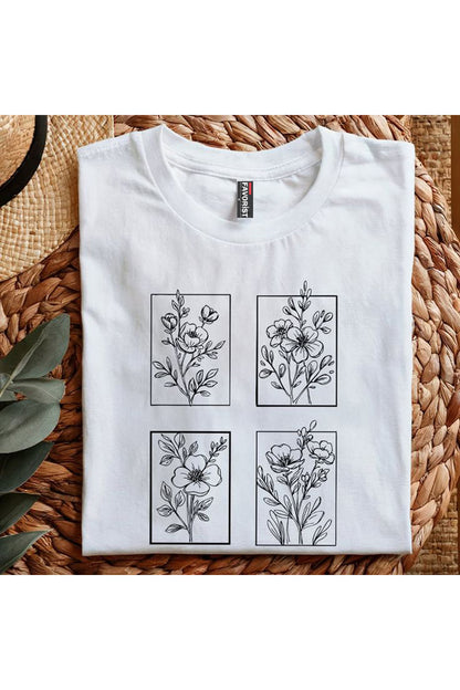 Katlı Karışık Baskılı T-SHİRT Koleksiyonu UNİSEX Tshirt