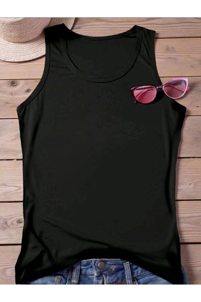 LOS ANGELES WEST COAST Baskılı Omuzu Açık Kadın Pamuklu Kolsuz Yazlık T-shirt Atlet