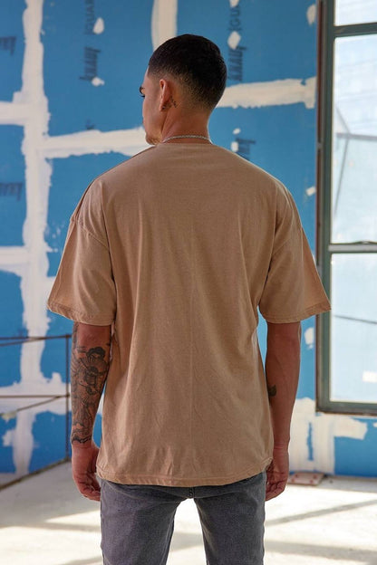 Oversize Düz Baskısız Spor Tshirt