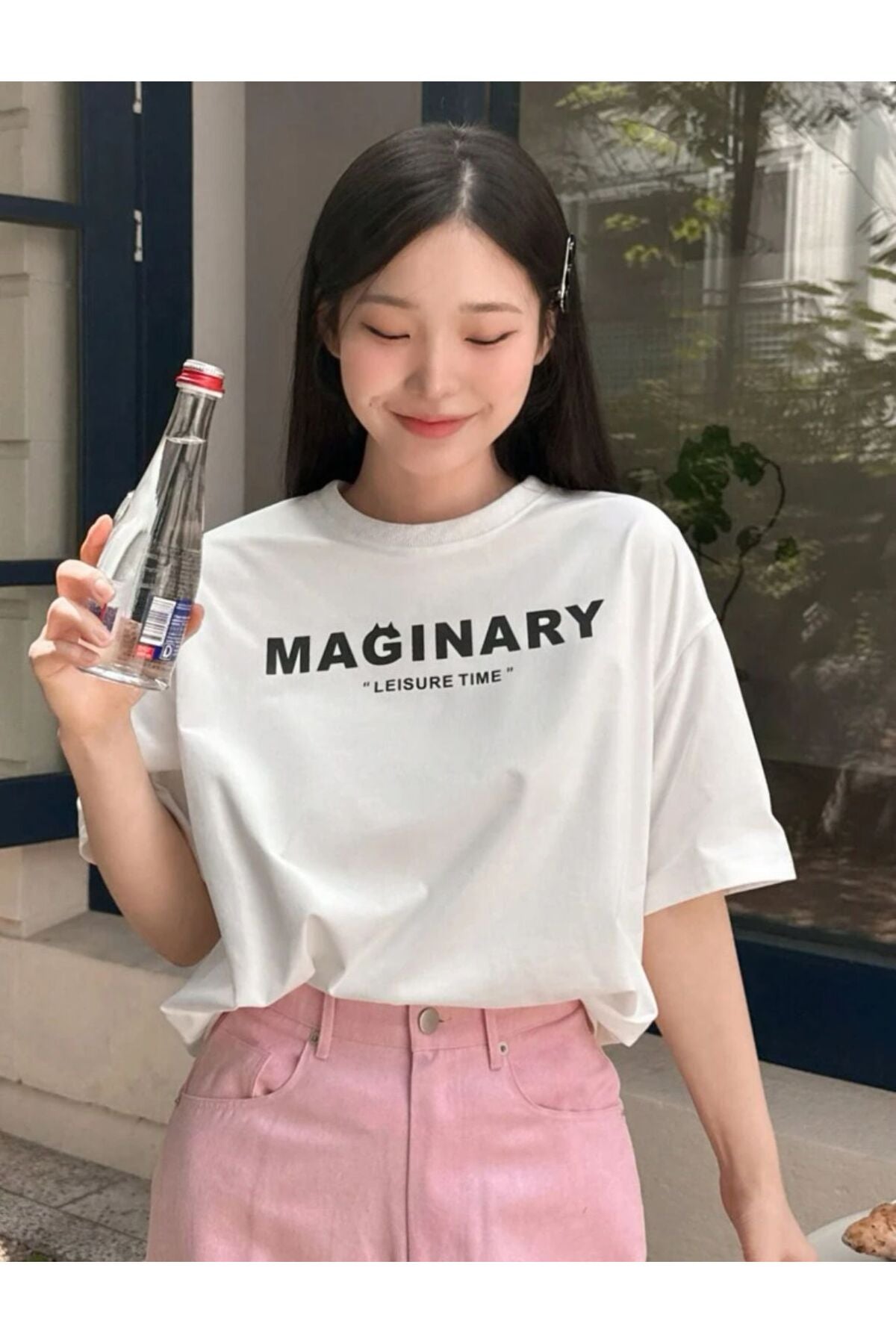 MAGINARY Baskılı Pamuklu Kısa Kol (Oversize) Tshirt