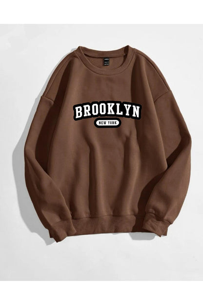 New York Sweatshirt Baskılı Bisiklet Yaka Unisex