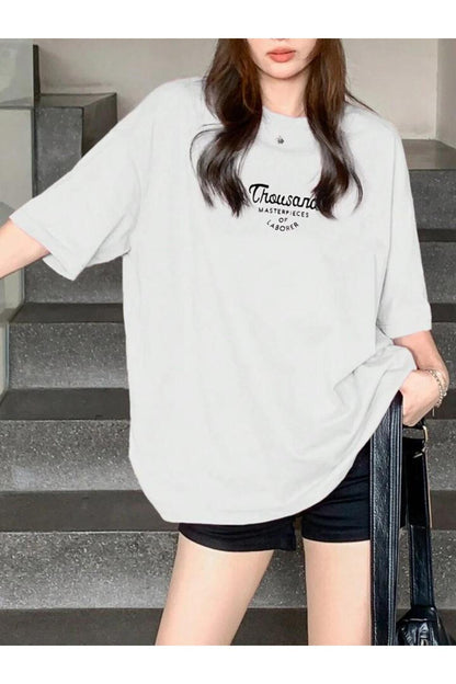 Thousand Baskılı Pamuklu Kısa Kol (Oversize) Tshirt