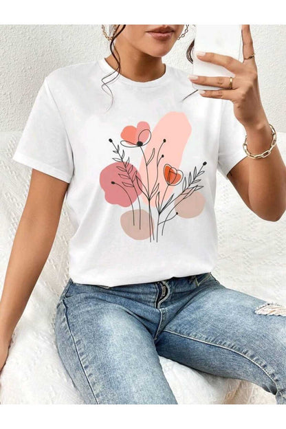 FLORAL Koleksiyonu Kadın Tshirt