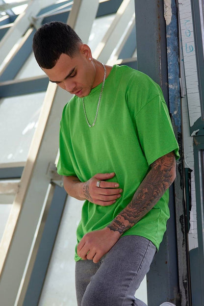 Oversize Düz Baskısız Spor Tshirt