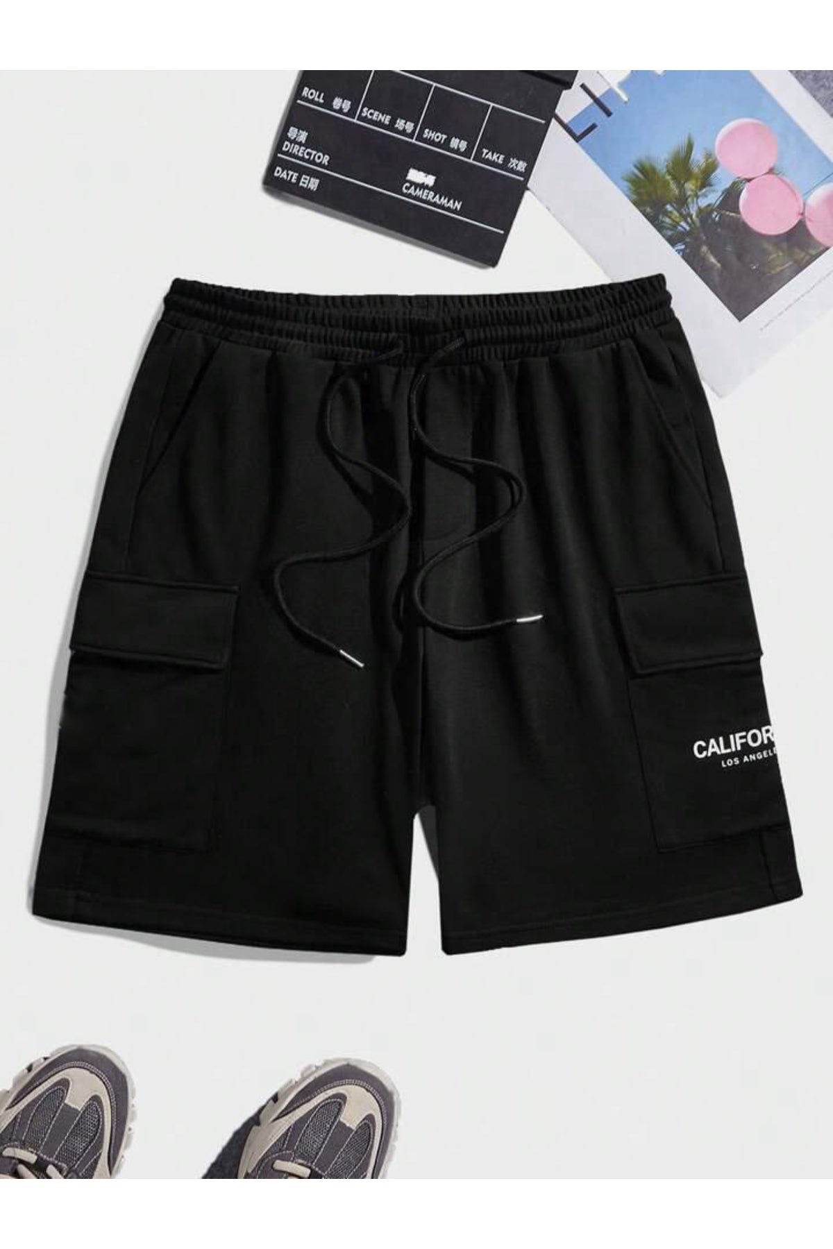 CL Baskılı Kargo Cep Unisex ŞORT