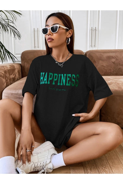 HAPPINESS BASKILI SPOR TSHİRT