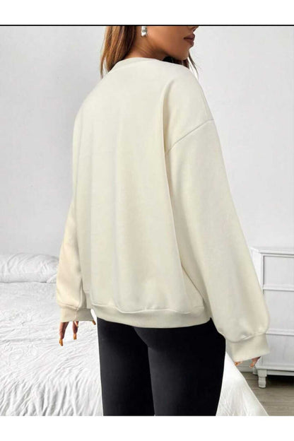 Uğur Böceği Baskılı PAMUKLU SWEATSHİRT