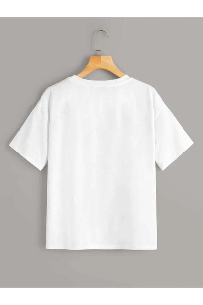 Beautiful Soul Baskılı Oversize Geniş Kalıp Pamuklu T-shirt Unisex