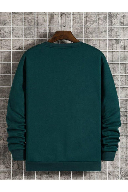 Los Angeles California Baskılı Bisiklet Yaka Pamuklu Sweatshirt
