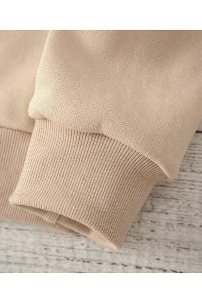 Kapüşonlu Sweatshirt Düz Baskısız ( Soft ) Geniş Kalıp