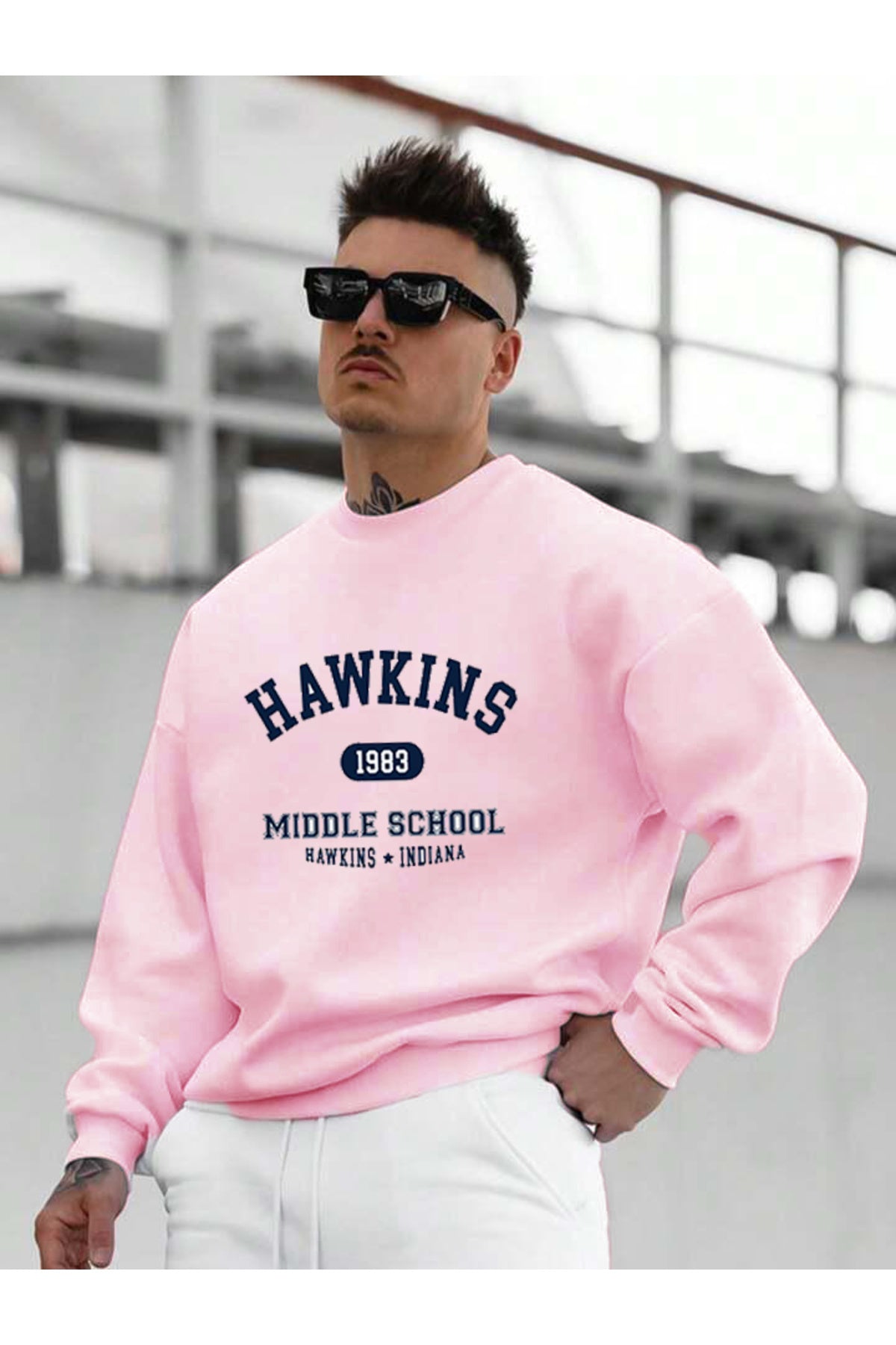 HAWKINS Oversize Bisiklet Yaka Sweatshirt