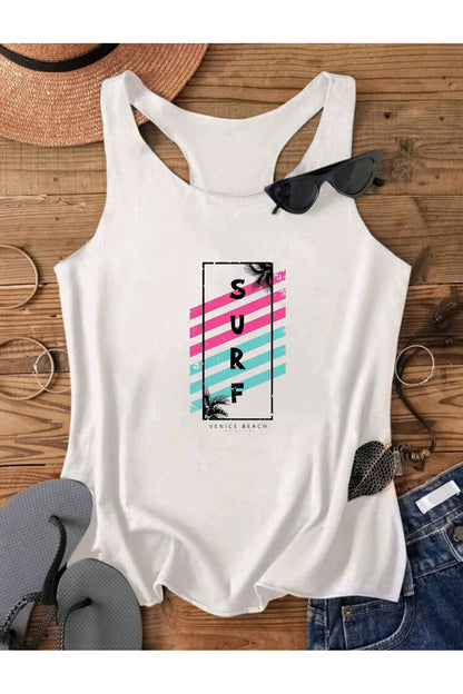 SURF Yüzücü Kadın Atlet Tshirt