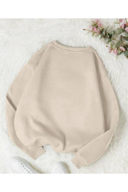The Original Baskılı Bisiklet Yaka OVERSIZE Sweatshirt