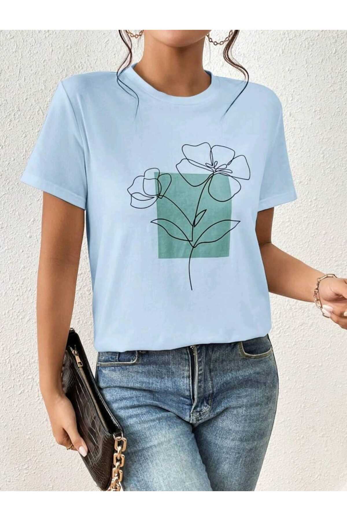 FLORAL Koleksiyonu Kadın Tshirt