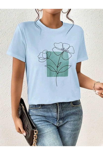 FLORAL Koleksiyonu Kadın Tshirt