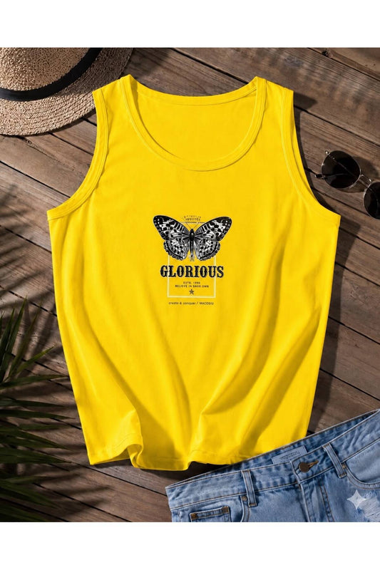 GLORIOUS Kadın Atlet (Omuzu Açık) Tshirt