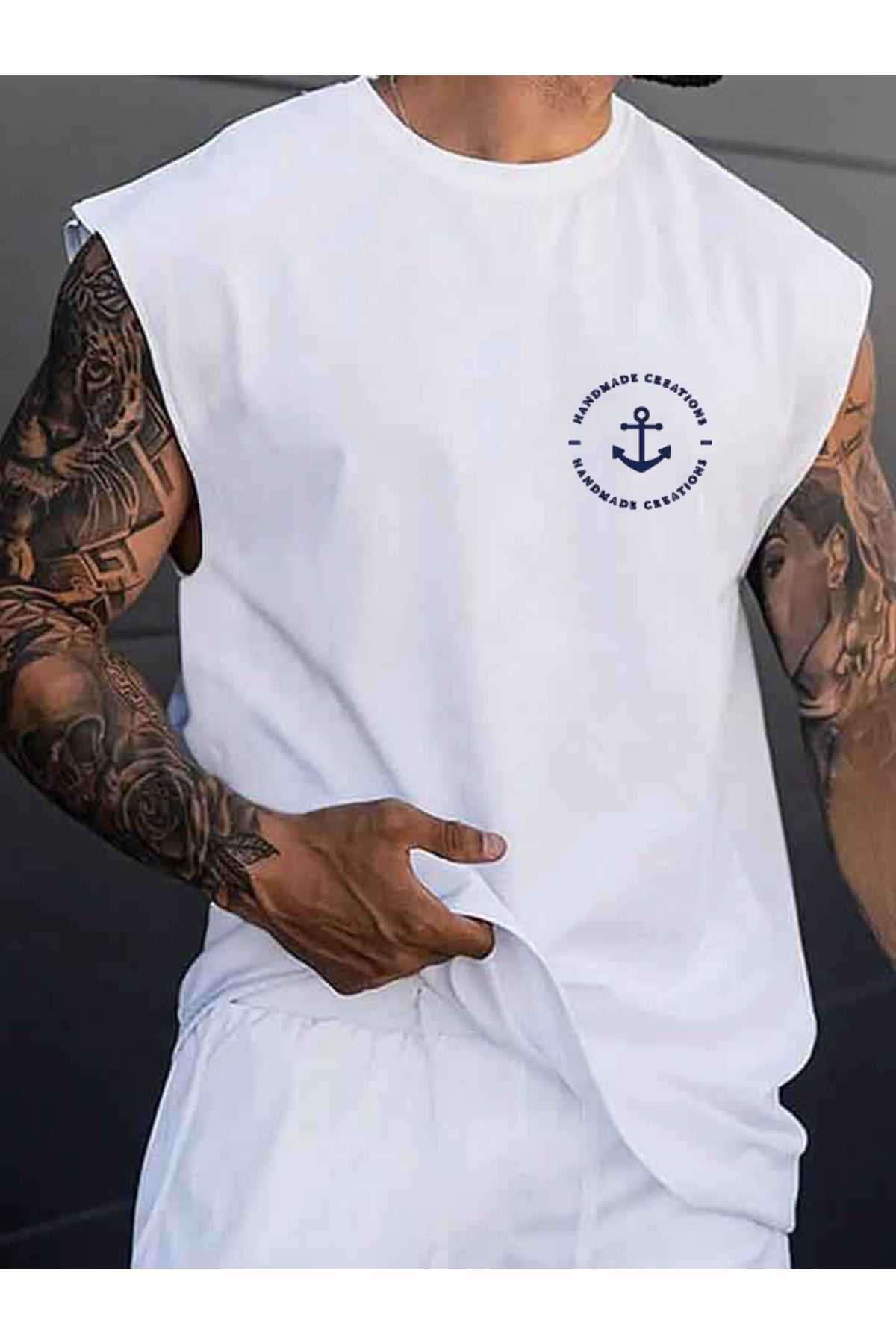 TOP TANK T-SHİRT MIXED PRINTED