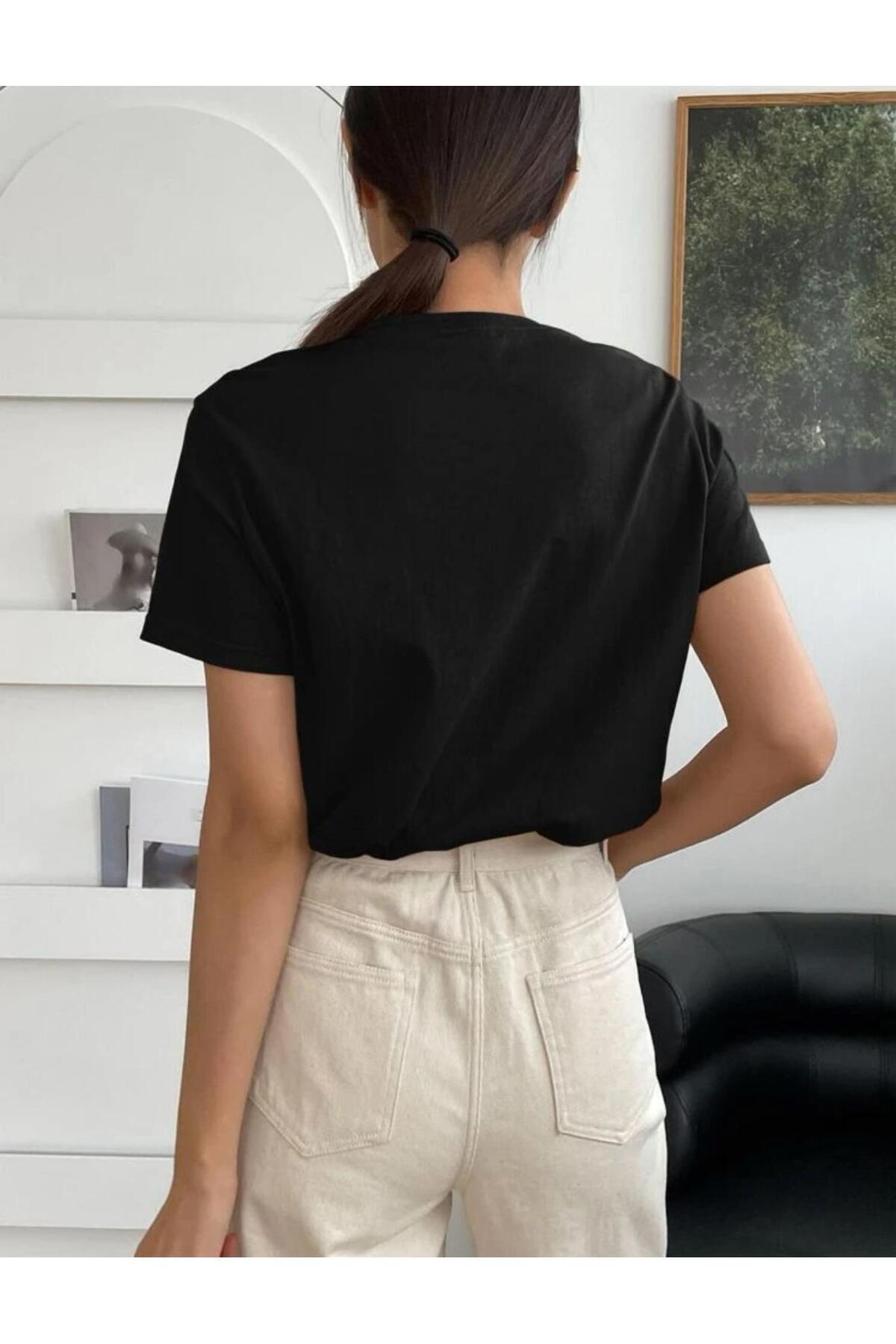 DIAMOND Oversize Bisiklet Yaka Pamuklu T-SHİRT