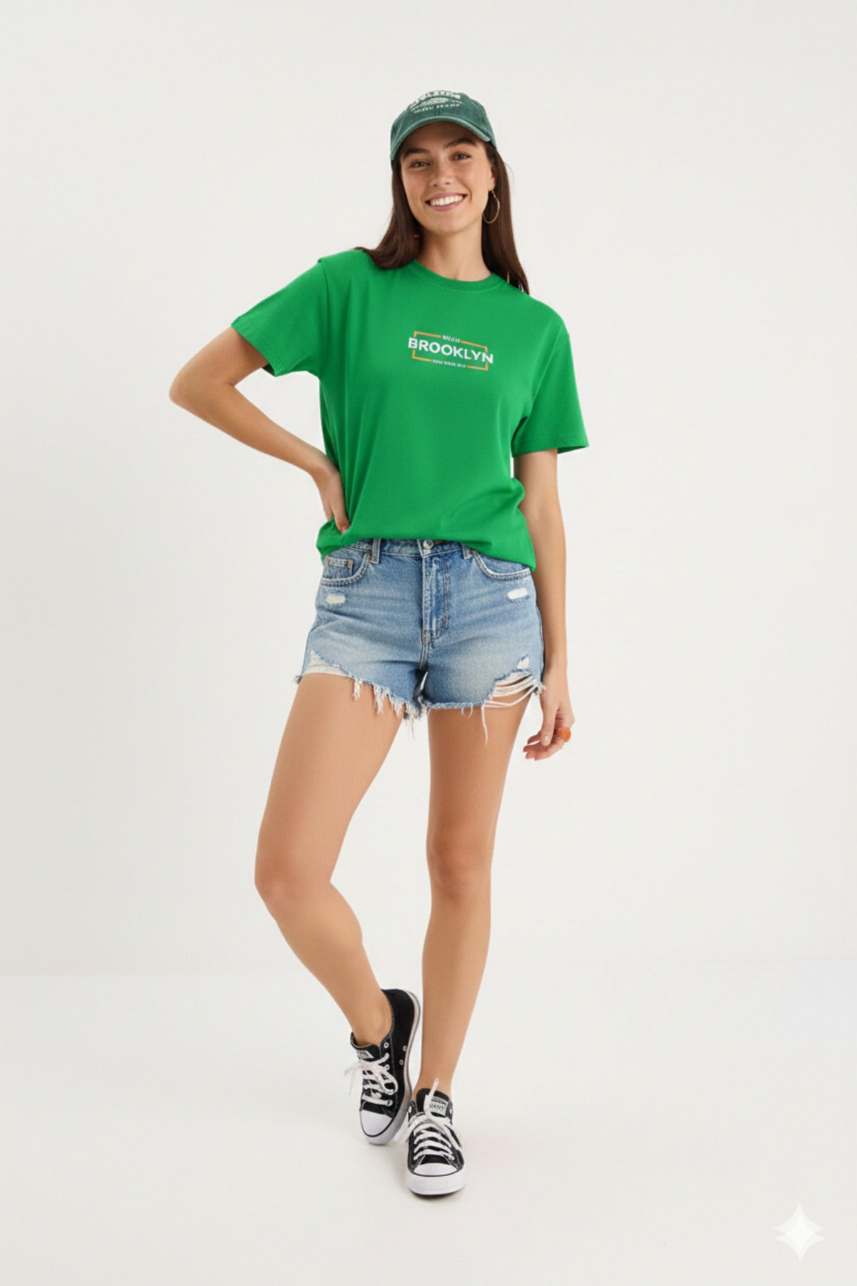 BKLYN Brooklyn Baskılı Regular Kalıp Kadın Yeni Sezon T-Shirt