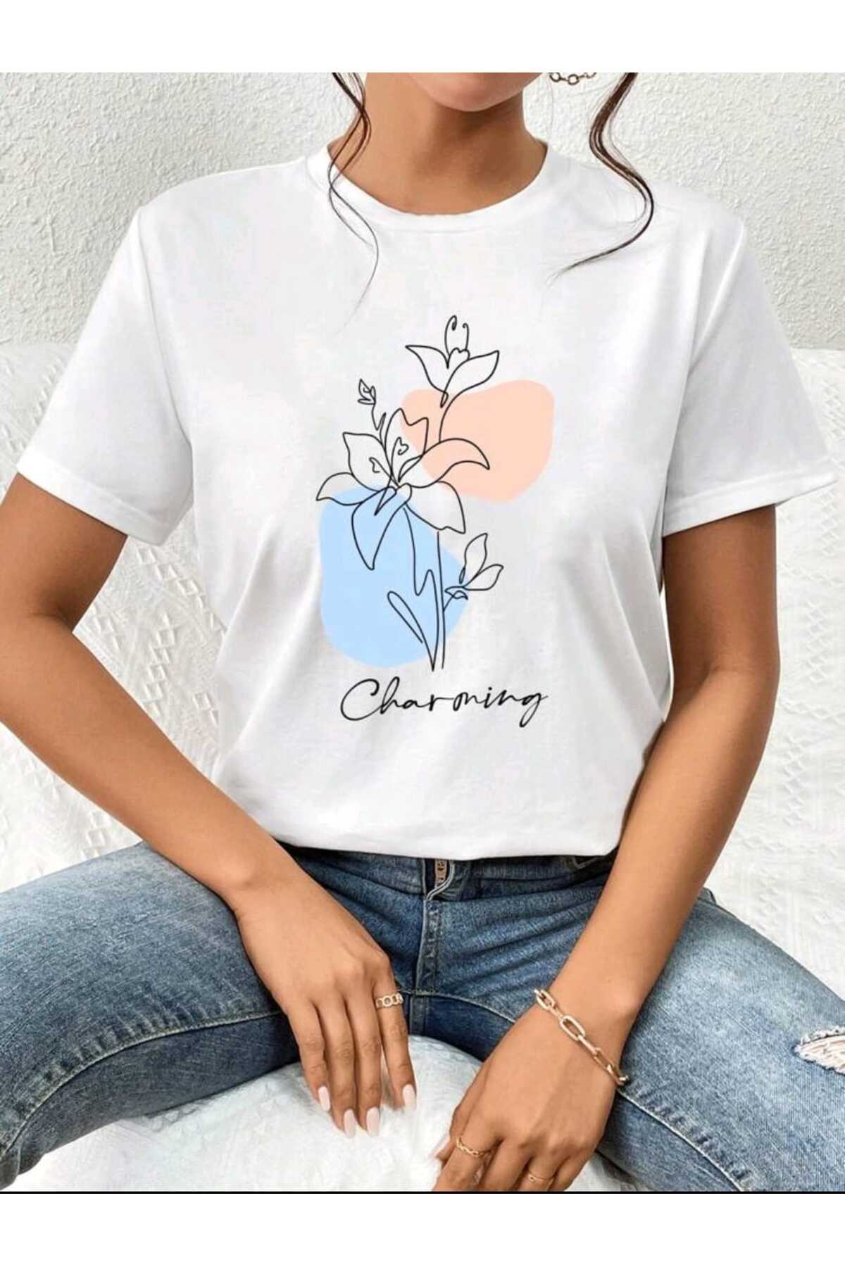 FLORAL Koleksiyonu Kadın Tshirt