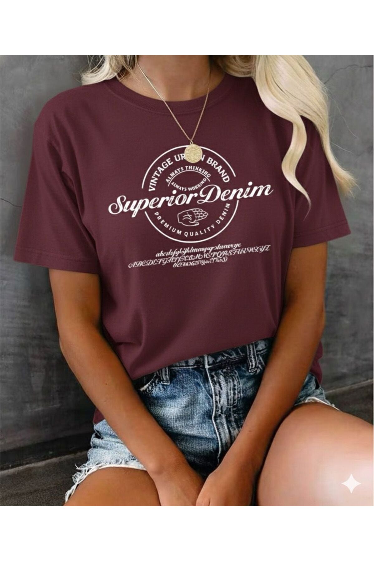 Superior Denim Baskılı T-SHİRT