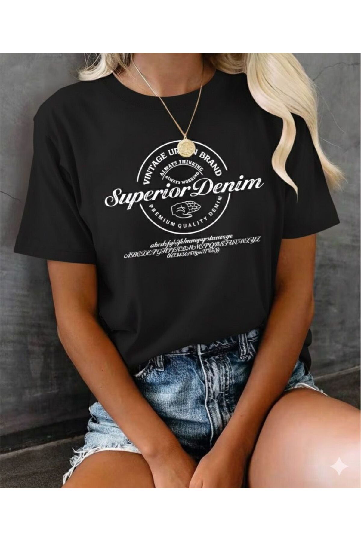 Superior Denim Baskılı T-SHİRT