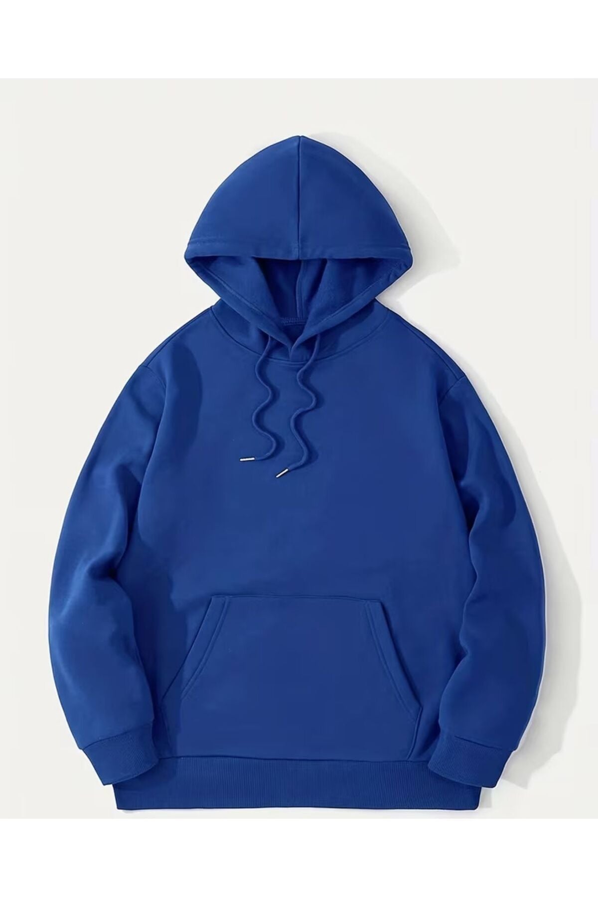 ERKEK KAPÜŞONLU DÜZ BASKISIZ SWEATSHİRT