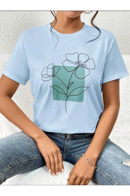 FLORAL Koleksiyonu Kadın Tshirt