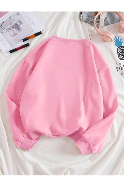 Unısex Baskılı Bisiklet Yaka Sweatshirt Hoodie Be Kınd