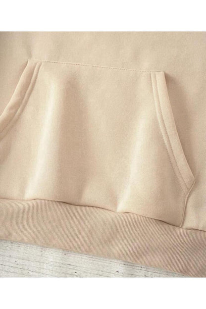 Kapüşonlu Sweatshirt Düz Baskısız ( Soft ) Geniş Kalıp
