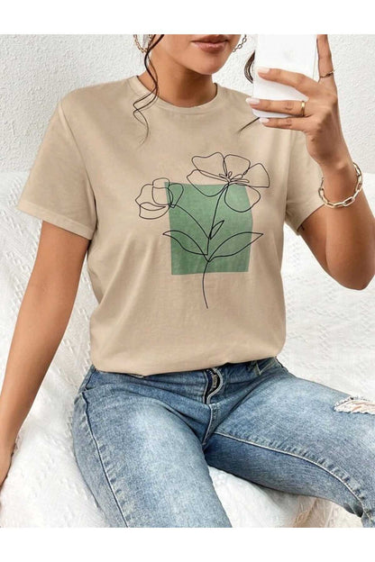 FLORAL Koleksiyonu Kadın Tshirt