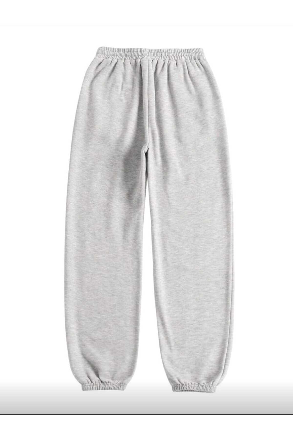 Soft Eşofman Altı Paçası Lastikli Şardonlu Unisex