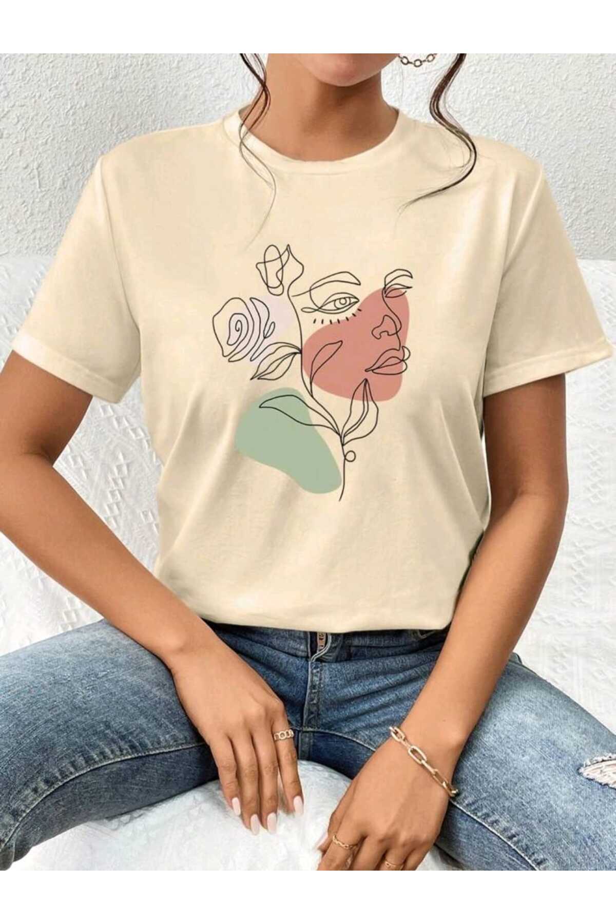 FLORAL Koleksiyonu Kadın Tshirt