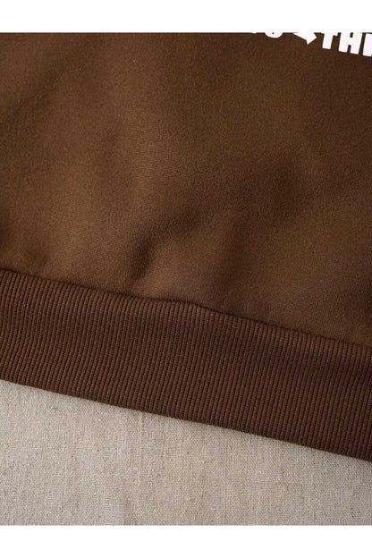 Moment Baskılı Bisiklet Yaka Sweatshirt Serisi