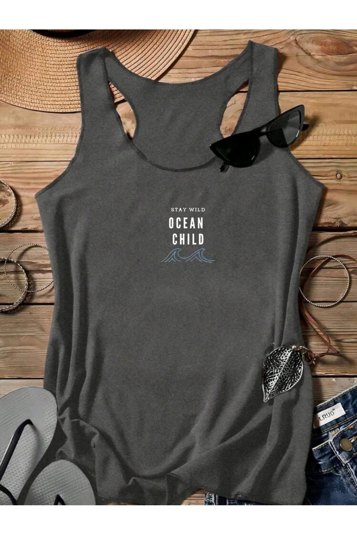 OCEAN CHILD Yüzücü Kadın Atlet Tshirt