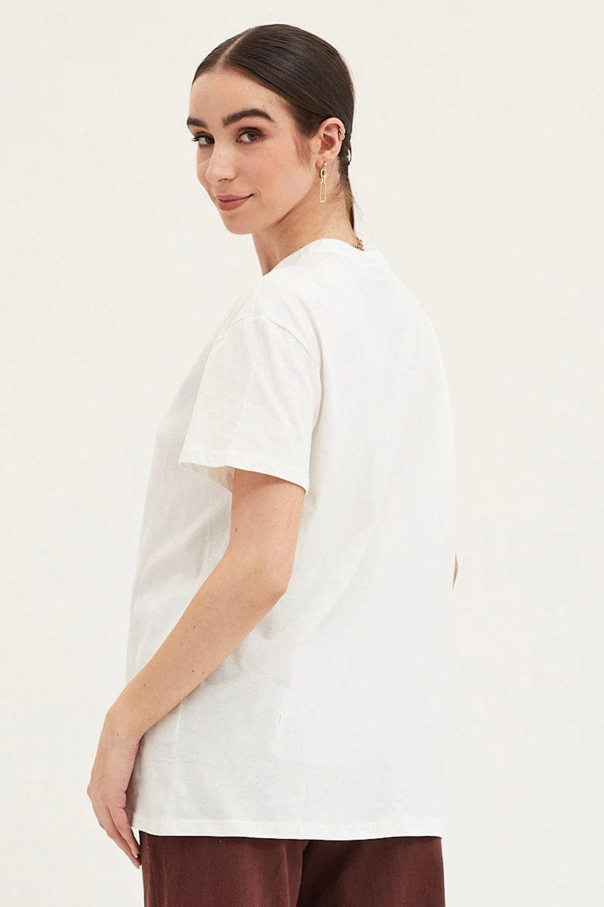 NEW YORK CITY Nyc Baskılı Unisex Kısa Kol Oversize Tshirt