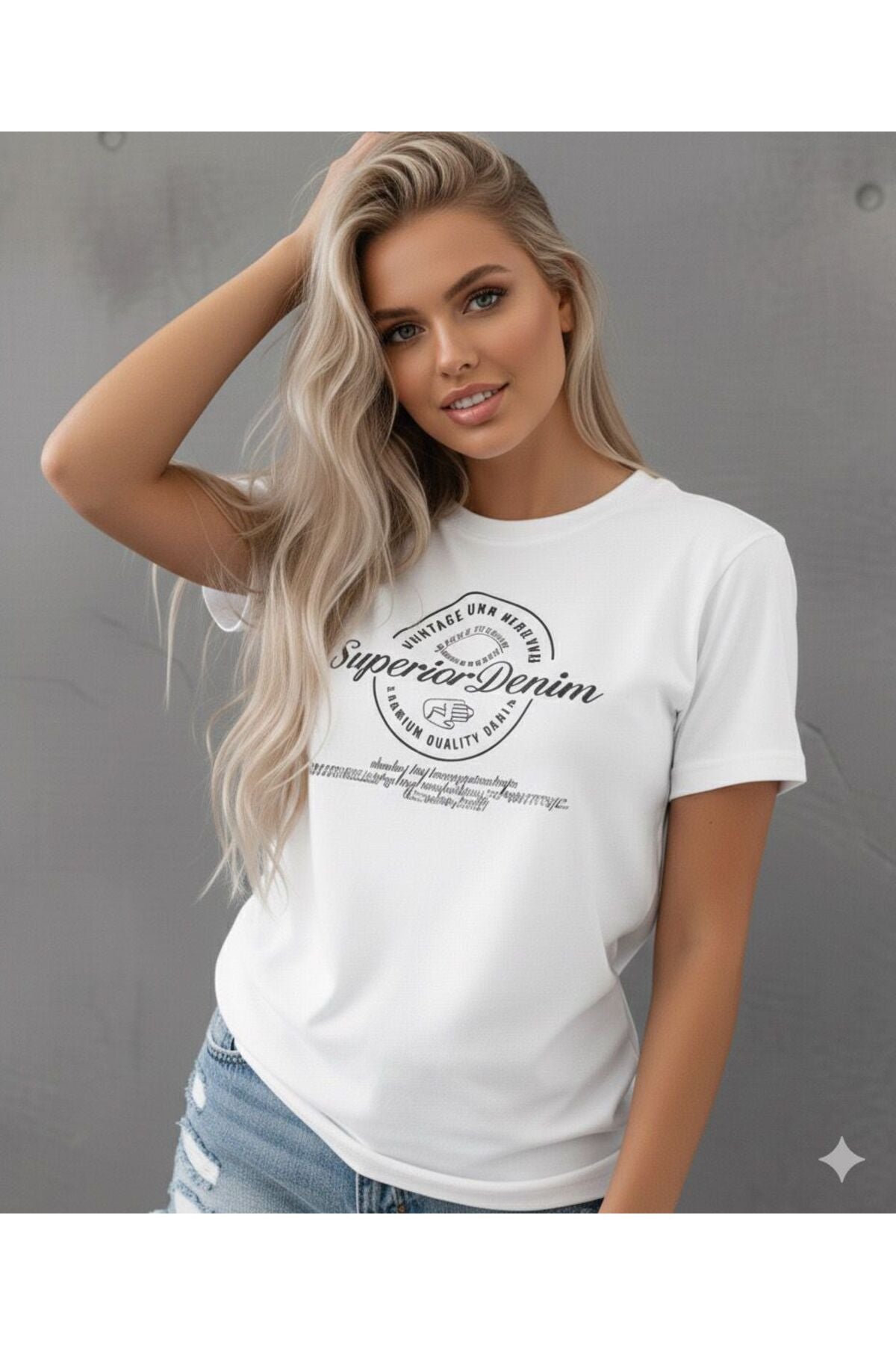 Superior Denim Baskılı T-SHİRT