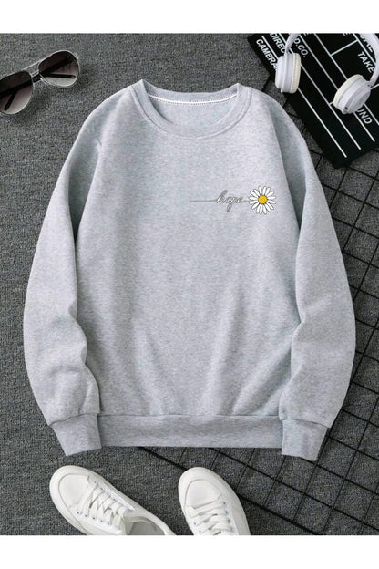 HOPE Papatya Bisiklet Yaka Sweatshirt
