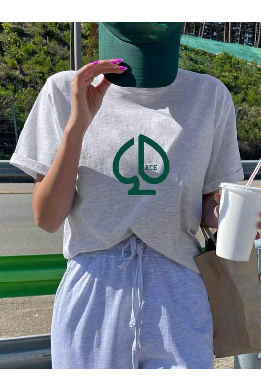 ACE Baskılı Oversize TSHİRT