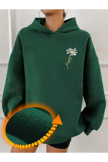 Oversize Kapüşonlu (PAPATYA) Sweatshirt